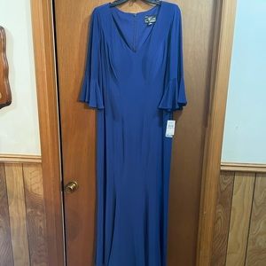 Alex Evenings dark royal blue maxi dress
